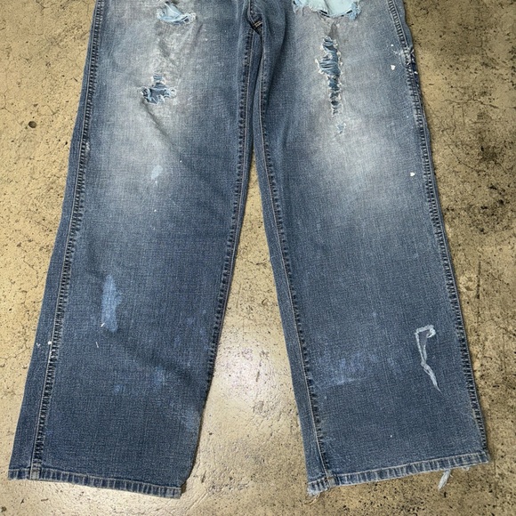 Unionbay flex carpenter jeans thrashed vintage denim size 34 x 32 - Picture 4 of 8